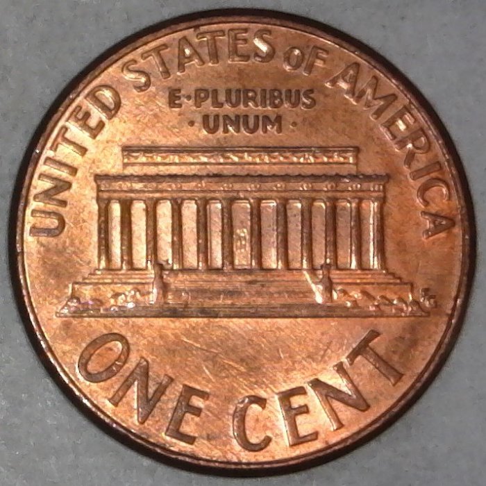 2003-P-Lincoln-Memorial-Cent-With-Nice-Column-Bar-DDR!-To-The-Left